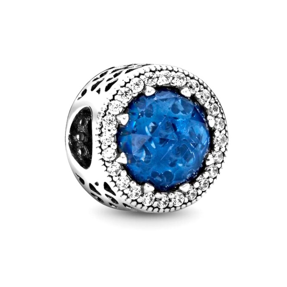 Pandora Dark Blue Hearts Cut-Out Charm